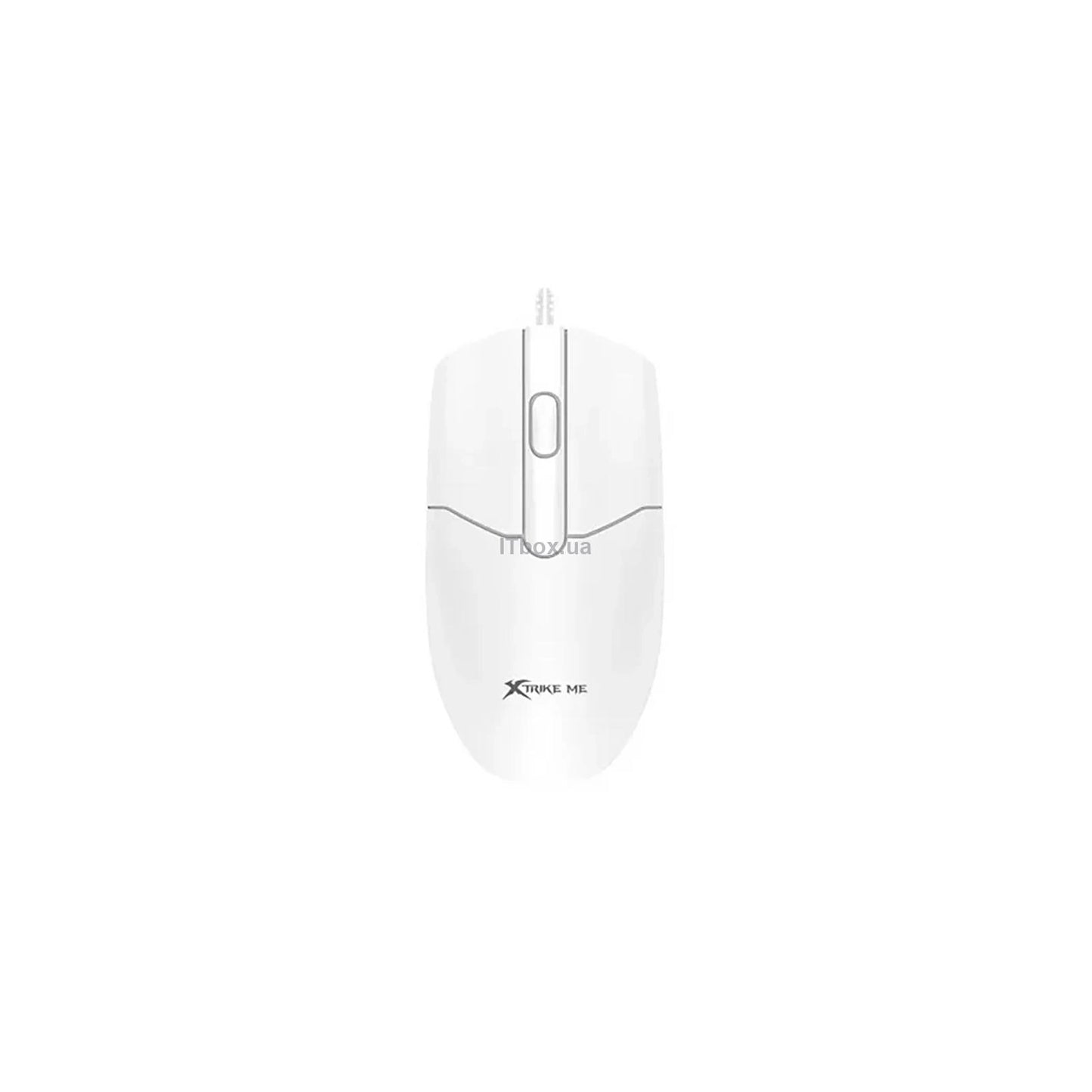 XTrike Me GM-124 WH Optical Mouse - 3-Button, 1000 DPI, USB (White)