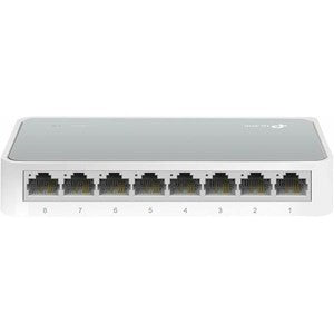 8 Port Desktop Switch Ethernet Network LAN Splitter Internet TP-Link Home Box - computer accessories wholesale uk