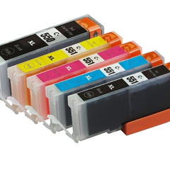 5 Compatible Ink Cartridges out of the Packaging showcasing the different colours available - eSunrise Wholesale