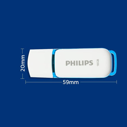 Philips Snow USB 2.0 Flash Drive - 4/8/16/32 GB