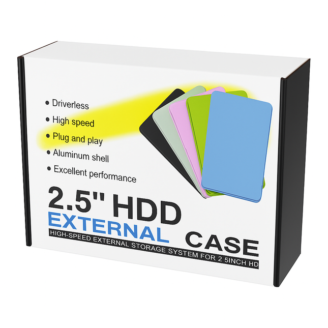 2.5" Hard Drive Enclosure – USB to IDE/SATA, Plug & Play