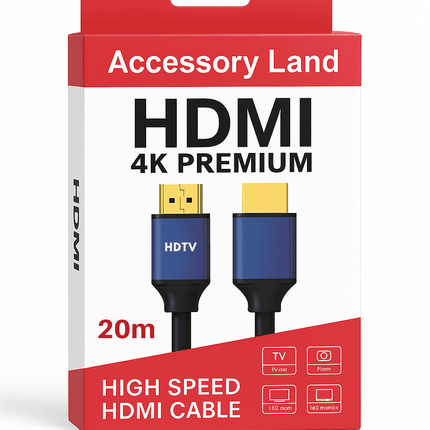 4K HDMI High Speed 2.0 Cable with Ethernet - 20 Metres - eSunrise Wholesale