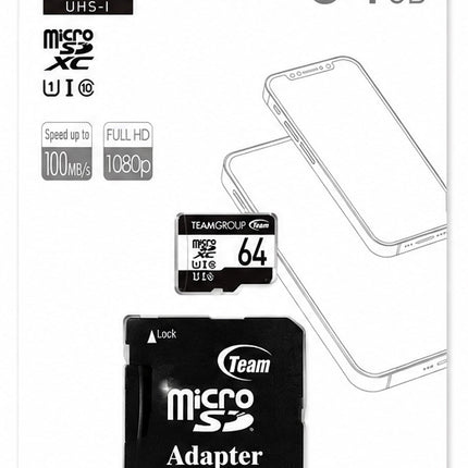 TEAMGROUP microSD / microSDHC / microSDXC Memory Card - 2GB-256GB
