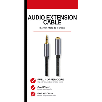 Accessory Land 3.5mm Audio Extension Cable (Male to Female) – Braided Gold-Plated Copper Aux Cable (1m / 2m / 3m / 5m)
