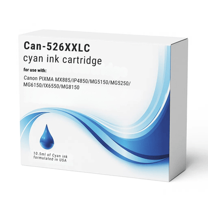 Canon 525XXL/526XXL Compatible Ink Cartridges - High-Capacity & Standard Blacks, 3-Colour Singles & 5-Colour Box Set
