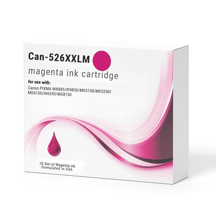 Canon 525XXL/526XXL Compatible Ink Cartridges - High-Capacity & Standard Blacks, 3-Colour Singles & 5-Colour Box Set