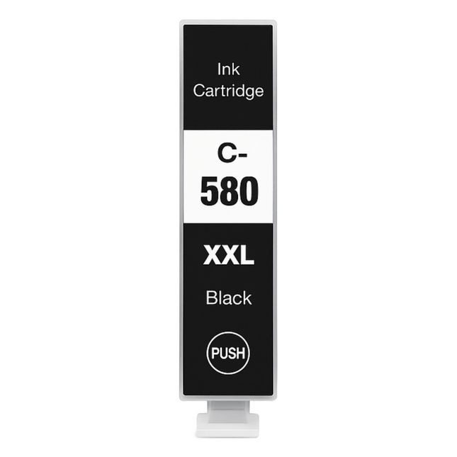 Canon 580XXL/581XXL Compatible Ink Cartridges - High-Capacity & Standard Blacks, 3-Colour Singles & 5-Colour Box Set