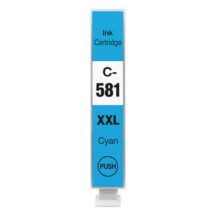 Canon 580XXL/581XXL Compatible Ink Cartridges - High-Capacity & Standard Blacks, 3-Colour Singles & 5-Colour Box Set