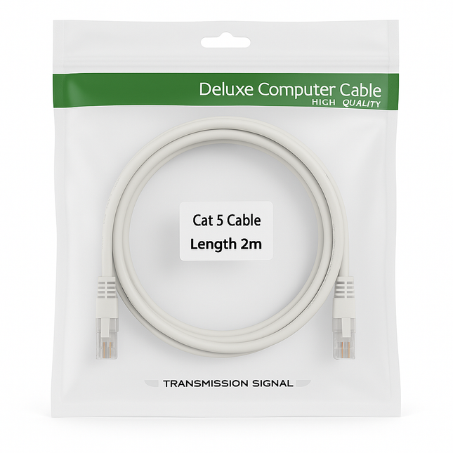 RJ45 CAT 5 Ethernet Network Cable - M to M, 2m to 20m