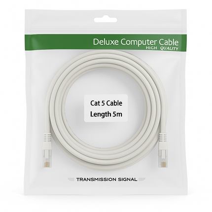 RJ45 CAT 5 Ethernet Network Cable - M to M, 2m to 20m