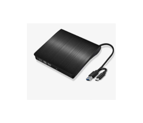 USB 3.0 & Type-C External DVD/CD Drive Writer – Ultra-Slim Brushed Finish Portable Optical Drive (Read / Write / ReWrite)