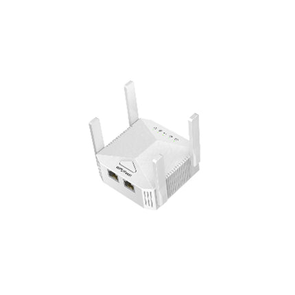 300Mbps Wireless Wi-Fi Extender & Signal Booster (4 Antennas, White) – UK Plug Wall-Mounted Range Extender