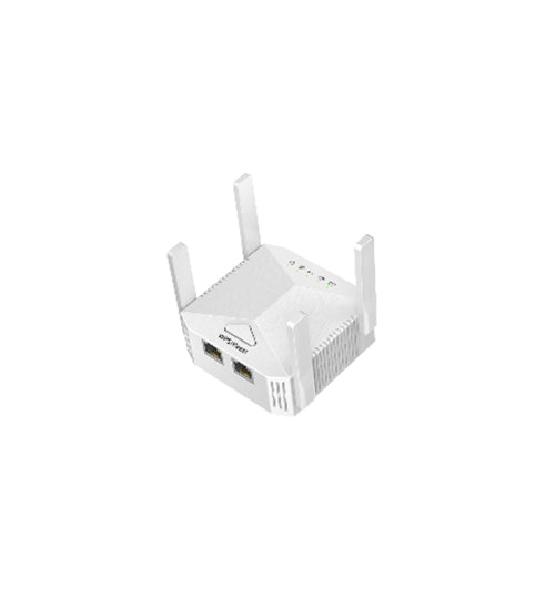 300Mbps Wireless Wi-Fi Extender & Signal Booster (4 Antennas, White) – UK Plug Wall-Mounted Range Extender