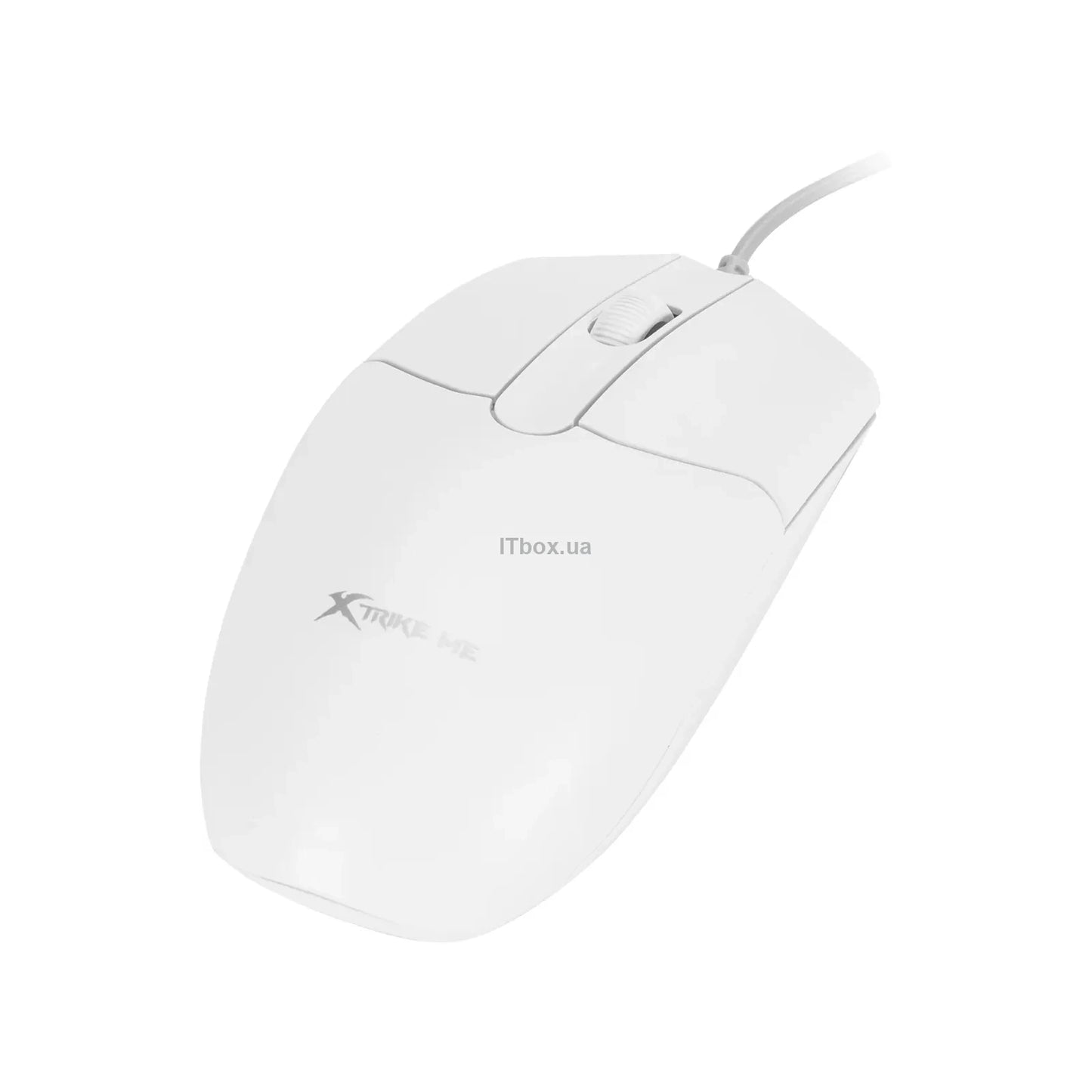 XTrike Me GM-124 WH Optical Mouse - 3-Button, 1000 DPI, USB (White)