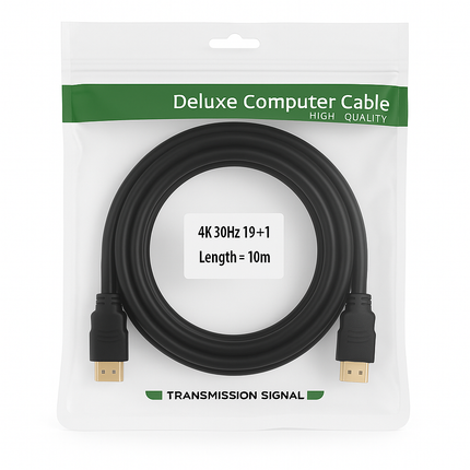 HDMI 1.4 Cable - 4K 30Hz Gold Plated (1m-30m)