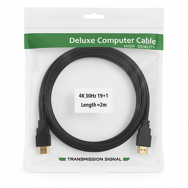 HDMI 1.4 Cable - 4K 30Hz Gold Plated (1m-30m)