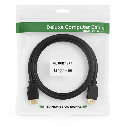 HDMI 1.4 Cable - 4K 30Hz Gold Plated (1m-30m)