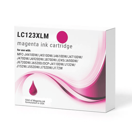 Brother LC123XL Compatible Ink Cartridges - High-Yield Singles & 4-Colour Box Set