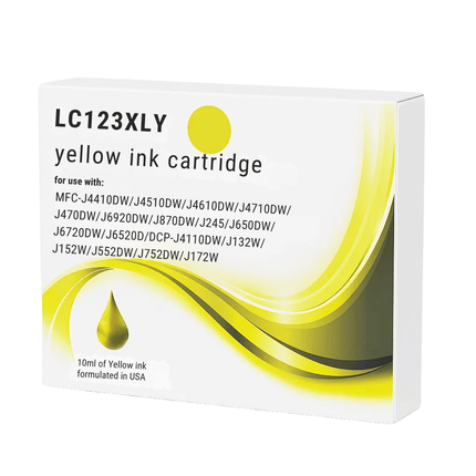 Brother LC123XL Compatible Ink Cartridges - High-Yield Singles & 4-Colour Box Set