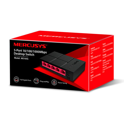 Mercusys 5 port 1000 Gigabit switch (MS105G)