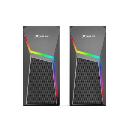 XTrike Me SK-503 2.0 RGB Gaming Speakers - BT5.0, AUX, 3W x2
