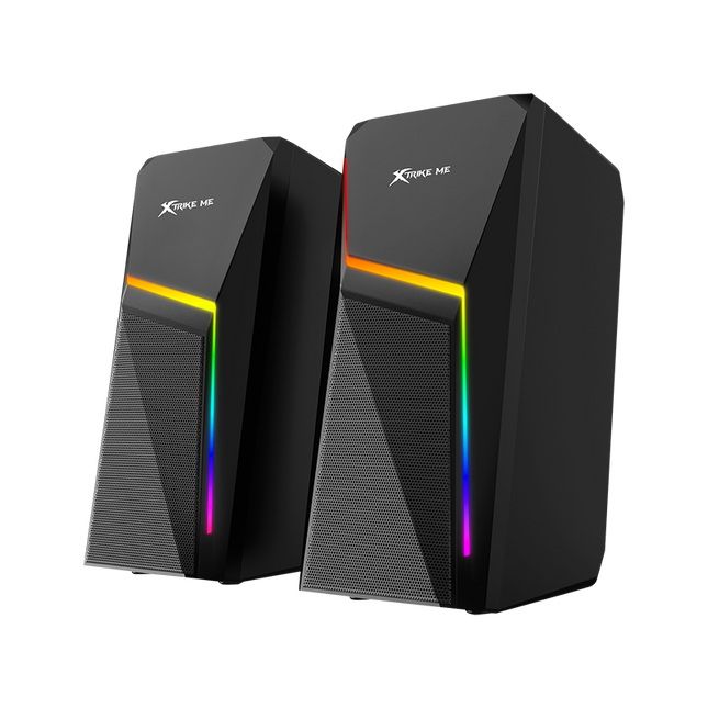 XTrike Me SK-503 2.0 RGB Gaming Speakers - BT5.0, AUX, 3W x2