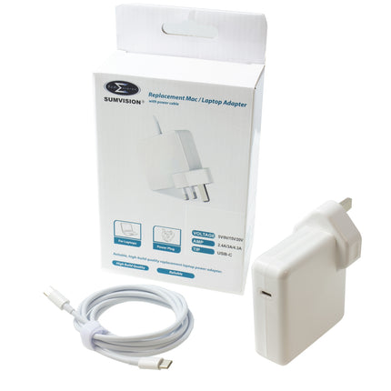 Sumvision USB-C 87W Laptop Charger - Universal PD Charging for MacBook, Dell, HP, Lenovo, Asus & More