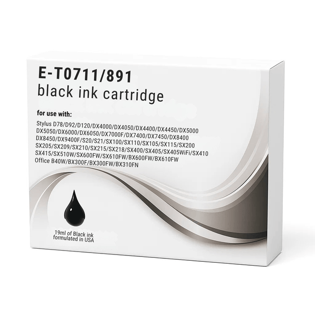 Epson T071 Compatible Ink Cartridges - High-Yield Singles & 4-Colour Multipack