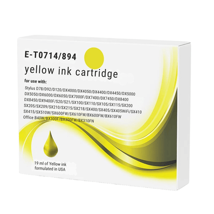 Epson T071 Compatible Ink Cartridges - High-Yield Singles & 4-Colour Multipack
