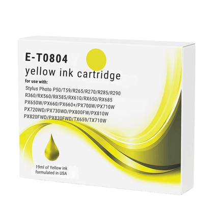 Epson T080 Compatible Ink Cartridges - High-Capacity 6-Colour Set & Singles