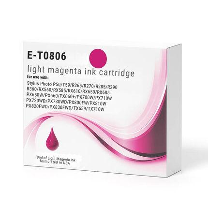Epson T080 Compatible Ink Cartridges - High-Capacity 6-Colour Set & Singles