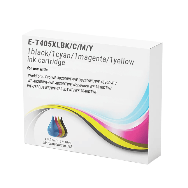 Epson T405XL Compatible Ink Cartridges - High-Capacity Singles & 4-Colour Box Set