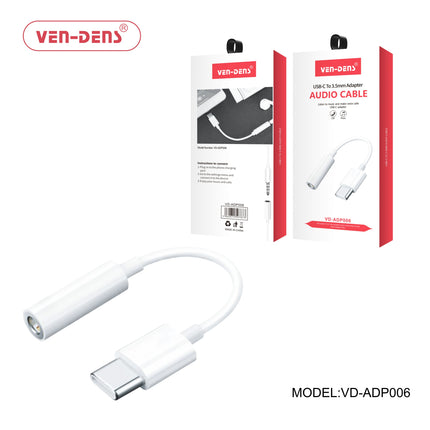 Ven Dens USB-C to 3.5 mm Audio Adapter - Music & Calls