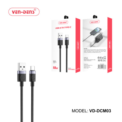 Ven-Dens USB cable and packaging on a white background - eSunrise Wholesale