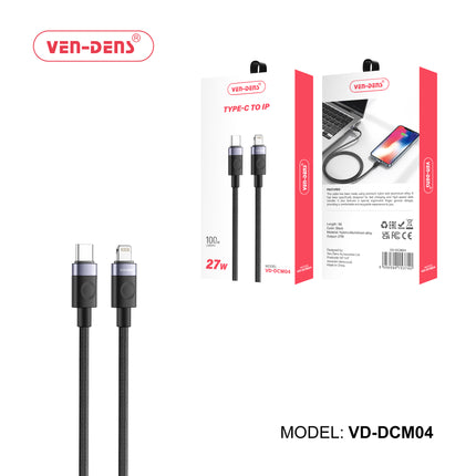 Ven-Dens USB cable with packaging on a white background - eSunrise Wholesale