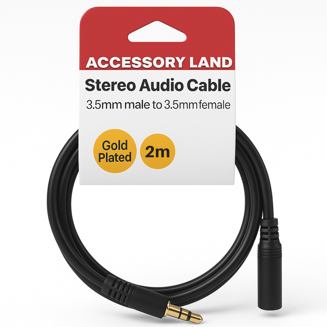 3.5mm Stereo Extension Cable - 1m to 10m - Hang