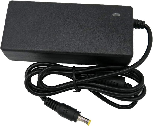 Black power adapter with cable on a white background - Acer 19V, 3.42A, 5.5x1.7mm tip - for wholesale trade