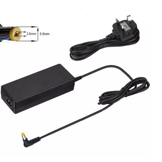 Acer / HP / Compaq / Asus Compatible Laptop Charger - 19V 4.74A 90W, 5.5x2.5mm Tip