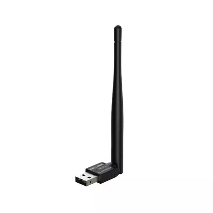 LB-Link AX300 Black USB WiFi adapter with antenna on a white background - eSunrise B2B