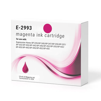 29XL 2993. Magenta ink cartridge packaging with product details on a white background - for wholesale trade