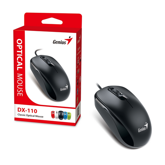 Genius DX-110 USB-C Optical Mouse - 3 Button, 1000 DPI