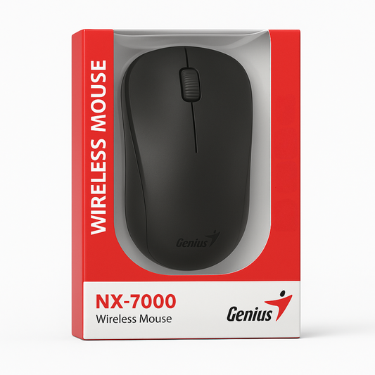 Genius NX-7000 Wireless Mouse - 2.4GHz, 1200 DPI, Black