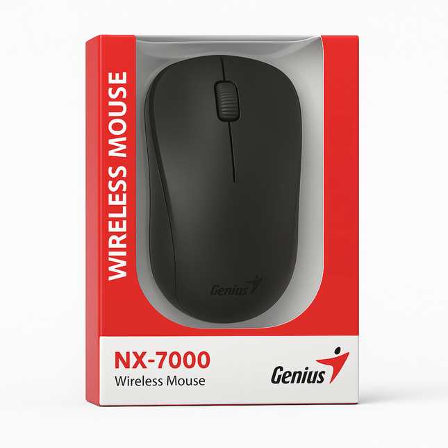 Genius NX-7000 Wireless Mouse - 2.4GHz, 1200 DPI, Black