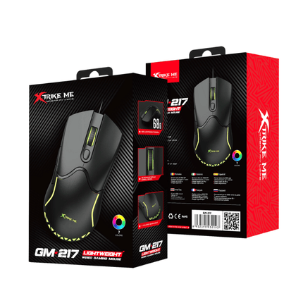 XTrike Me GM-217 Wired Gaming Mouse - 3600 DPI, 7-Colour Lighting
