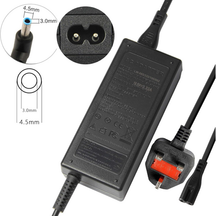 HP Compatible 65W Laptop Charger - 19.5V 3.33A Blue Tip