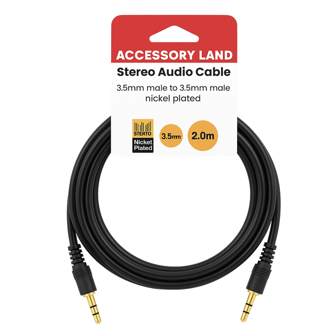3.5mm Stereo Audio Cable - M to M (3m, 5m & 10m) - Hang
