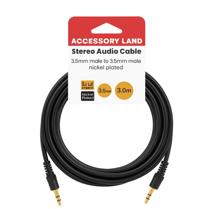 3.5mm Stereo Audio Cable - M to M (3m, 5m & 10m) - Hang