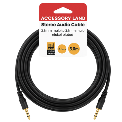 3.5mm Stereo Audio Cable - M to M (3m, 5m & 10m) - Hang