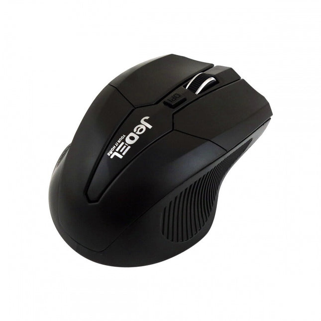 Jedel WS880B Wireless Keyboard & Mouse Combo - UK Layout, 10m Range, Black