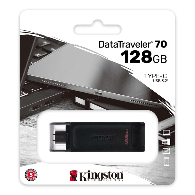Kingston USB-C Flash Drive - 128GB / 256GB (USB 3.2)